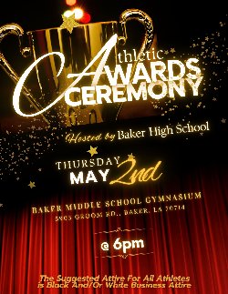 Graphic for BHS Athletic Awards Ceremony